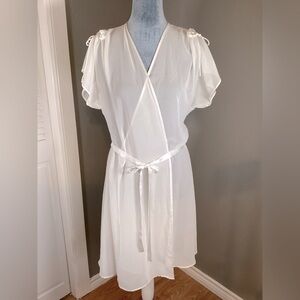 Oscar De La Renta Pink Label Vintage Sheer Robe Peignoir Size M